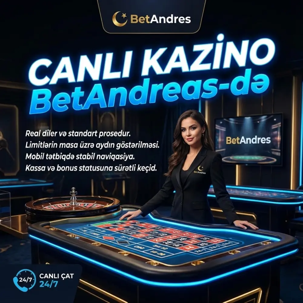 Canlı Kazino BetAndreas-də